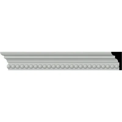 Ekena Millwork 1 1/2"h X 7/8"p X 94 1/2"l, (3/8" Repeat), Rope Chair Rail In White