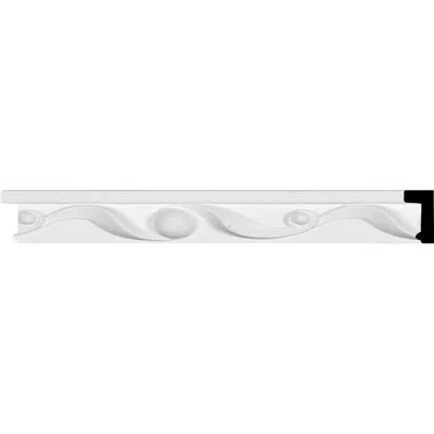 Ekena Millwork 1 1/4"h X 5/8"p X 94 1/2"l Ribbon Panel Moulding In White