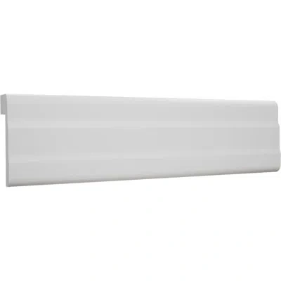 Ekena Millwork 1 3/4 In. H X 3/4 In. P X 96 In. L, Truecraft Pvc Wainscot Cap Moulding, White