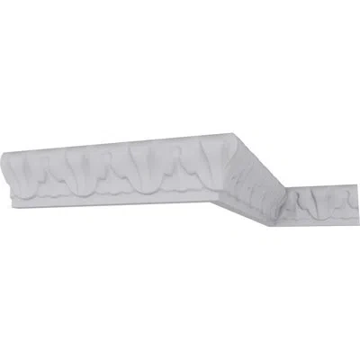 Ekena Millwork 1 3/8"h X  7/8"p X 94 1/2"l Acanthus Leaf Panel Moulding In White