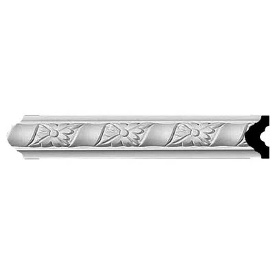 Ekena Millwork 1 5/8"h X 3/4"p X 94 1/2"l, (2 3/8" Repeat), Kendall Panel Moulding In Off-white