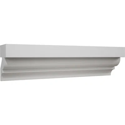 Ekena Millwork 1 7/8 In. H X 1 1/2 In. P X 96 In. L, Truecraft Pvc Column Trim Moulding, White