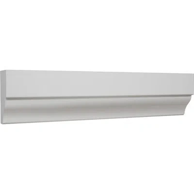 Ekena Millwork 1 In. H X 1/2 In. P X 96 In. L, Truecraft Pvc Trim Moulding, White