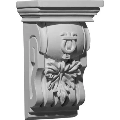 Ekena Millwork 10.75'' H X 6.75'' W X 4.375'' D Urethane Bracket/corbel In White