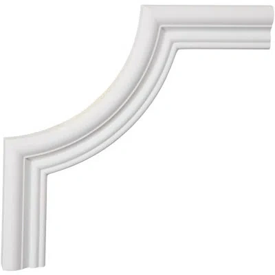 Ekena Millwork 10"w X 10"h X 1/2"p Swindon Panel Moulding Corner In White