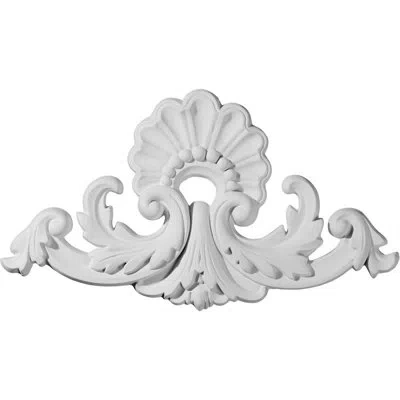 Ekena Millwork 11 3/4"h X 11 3/4"w Salerno With Shells Onlay Center In White
