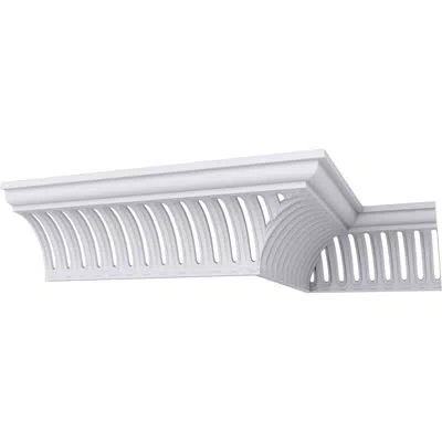 Ekena Millwork 11 3/8"h X 10 7/8"p X 15 7/8"f X 94 1/2"l, Melbourne Crown Moulding In White