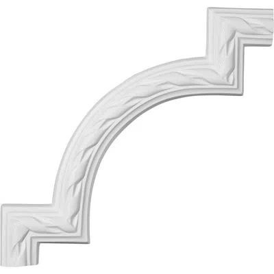 Ekena Millwork 11 3/8"w X 11 3/4"h Jackson French Ribbon Panel Moulding Corner In White