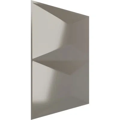 Ekena Millwork 11 7/8"w X 11 7/8"h Aberdeen Endurawall Decorative 3d Wall Panel, Metallic Silver Metallic (covers 0 In Bright Coat Chrome