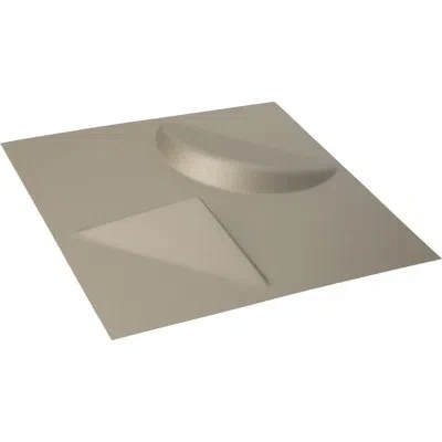 Ekena Millwork 11 7/8"w X 11 7/8"h Apollo Endurawall Decorative 3d Wall Panel, Metallic Gold Rush (covers 0.98 Sq.  In Silver
