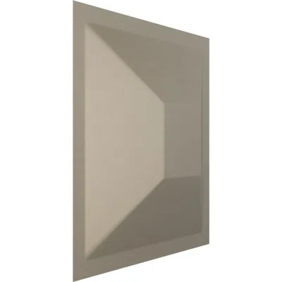 Ekena Millwork 11 7/8"w X 11 7/8"h Diane Endurawall Decorative 3d Wall Panel, Universal Metallic Rustic Mist (cover In Silver