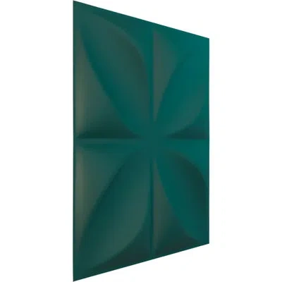 Ekena Millwork 11 7/8"w X 11 7/8"h Helene Endurawall Decorative 3d Wall Panel, Metallic Dark Bronze (covers 0.98 Sq In Satin Lagoon