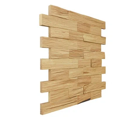 Ekena Millwork 11 7/8"w X 11 7/8"h X 1/2"p Nordic Wood Mosaic Wall Tile, Oak In Oak;brown