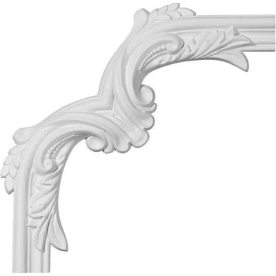 Ekena Millwork 12 1/2"w X 12 1/2"h Claremont Panel Moulding Corner In White