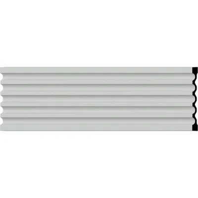 Ekena Millwork 12 5/8"w X 78 3/4"h X 1 1/8"d Fluted Casing In White