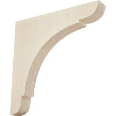 Ekena Millwork 12"h X 1 3/4"w X 12"d Bracket In Rubberwood