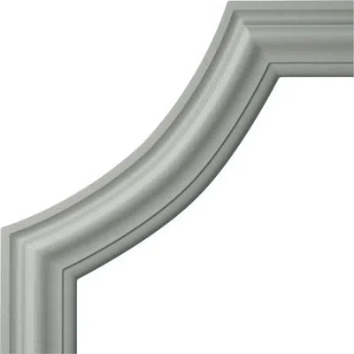 Ekena Millwork 12"w X 12"h X 3/4"p Pompeii Panel Moulding Corner In Unfinished;unfinished