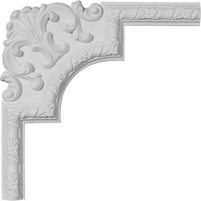 Ekena Millwork 13 1/2"w X 13 1/2"h Kendall Panel Moulding Corner Ii In White