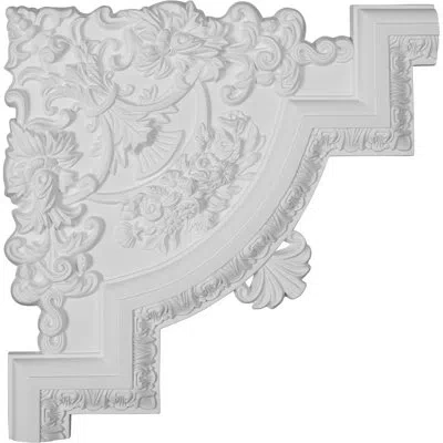 Ekena Millwork 15 3/4"w X 15 3/4"h X 1 1/8"p Emery Panel Moulding Corner In Off-white