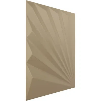 Ekena Millwork 19 5/8"w X 19 5/8"h Aire Endurawall Decorative 3d Wall Panel, Metallic (covers 2.67 Sq. Ft.) In Champagne Mist