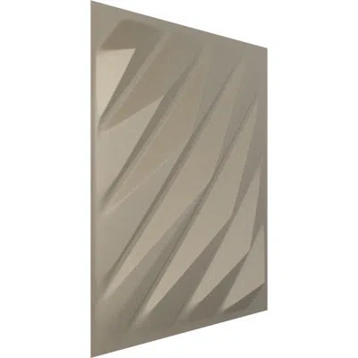 Ekena Millwork 19 5/8"w X 19 5/8"h Arrow Endurawall Decorative 3d Wall Panel, Universal Metallic (covers 2.67 Sq. F In Silver