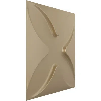 Ekena Millwork 19 5/8"w X 19 5/8"h Austin Endurawall Decorative 3d Wall Panel, Aged Copper (covers 2.67 Sq. Ft.) In Champagne Mist
