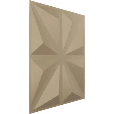 Ekena Millwork 19 5/8"w X 19 5/8"h Bailey Endurawall Decorative 3d Wall Panel, Universal Metallic (covers 2.67 Sq.  In Champagne Mist