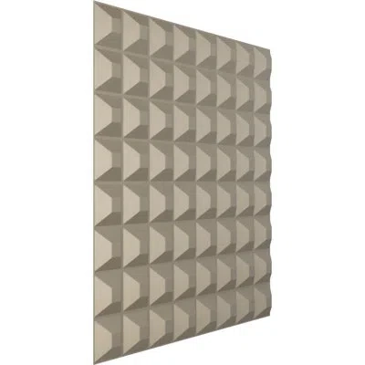 Ekena Millwork 19 5/8"w X 19 5/8"h Bradford Endurawall Decorative 3d Wall Panel, Universal Metallic (covers 2.67 Sq In Silver