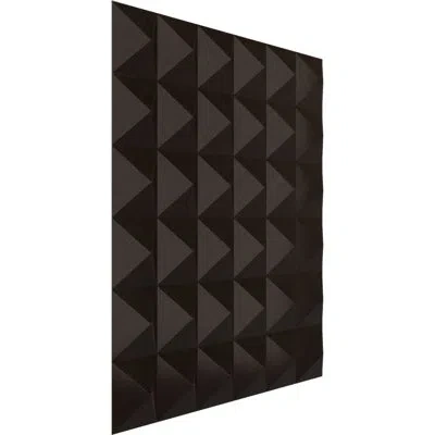 Ekena Millwork 19 5/8"w X 19 5/8"h Damon Endurawall Decorative 3d Wall Panel, Metallic Champagne Bronze (covers 2.6 In Rustic Mist