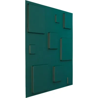 Ekena Millwork 19 5/8"w X 19 5/8"h Devon Endurawall Decorative 3d Wall Panel, Cover (covers 2.67 Sq. Ft.) In Satin Lagoon