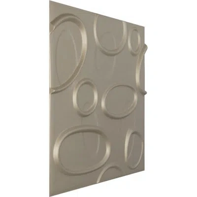 Ekena Millwork 19 5/8"w X 19 5/8"h Felix Endurawall Decorative 3d Wall Panel, Metallic Gold Rush (covers 2.67 Sq. F In Silver