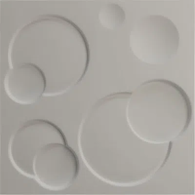 Ekena Millwork 19 5/8"w X 19 5/8"h Finley Endurawall Decorative 3d Wall Panel, Ultracover (covers 2.67 Sq. Ft.) In Bright Coat Aluminum