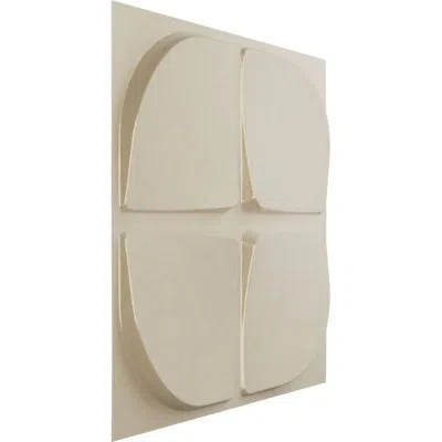 Ekena Millwork 19 5/8"w X 19 5/8"h Franklin Endurawall Decorative 3d Wall Panel, Metallic Charcoal (covers 2.67 Sq. In Pearl Mist