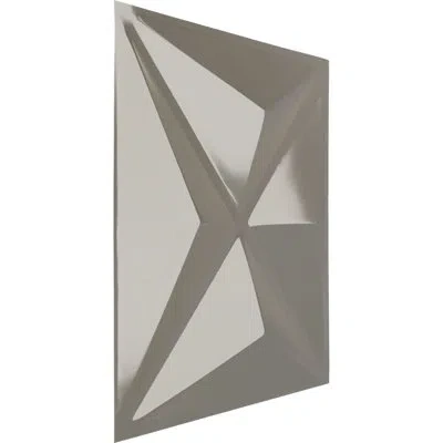 Ekena Millwork 19 5/8"w X 19 5/8"h Haven Endurawall Decorative 3d Wall Panel, Universal Metallic Champagne Mist (co In Bright Coat Chrome