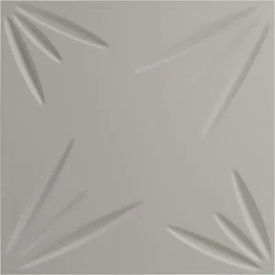 Ekena Millwork 19 5/8"w X 19 5/8"h Inula Endurawall Decorative 3d Wall Panel, Metallic Silver Metallic (covers 2.67