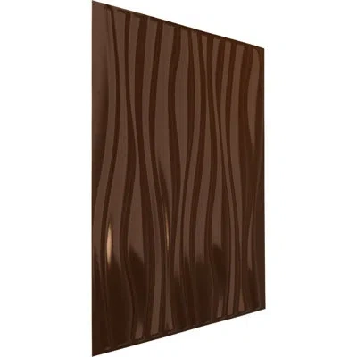 Ekena Millwork 19 5/8"w X 19 5/8"h Leandros Endurawall Decorative 3d Wall Panel, Universal Aged Metallic Vintage Go In Metallic Dark Copper
