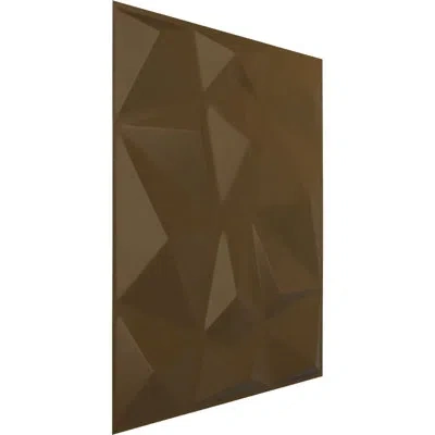 Ekena Millwork 19 5/8"w X 19 5/8"h Niobe Endurawall Decorative 3d Wall Panel, Metallic Silver Metallic (covers 2.67 In Metallic Champagne Bronze