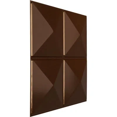 Ekena Millwork 19 5/8"w X 19 5/8"h Richmond Endurawall Decorative 3d Wall Panel, Metallic Gold Rush (covers 2.67 Sq In Metallic Dark Copper