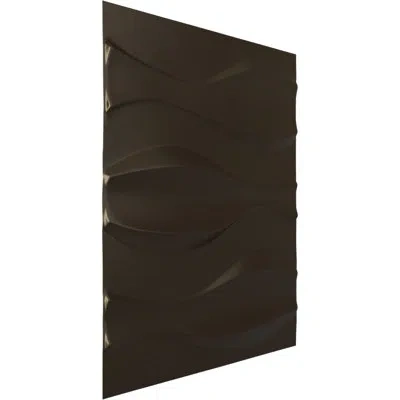 Ekena Millwork 19 5/8"w X 19 5/8"h Thompson Endurawall Decorative 3d Wall Panel, Metallic Dark Bronze (covers 2.67 