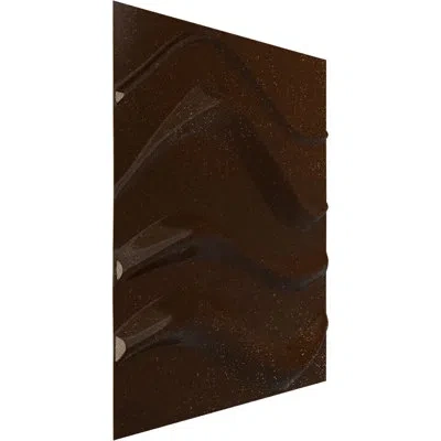 Ekena Millwork 19 5/8"w X 19 5/8"h Wave Endurawall Decorative 3d Wall Panel, Textured Metallic Galaxy (covers 2.67  In Textured Metallic Mystic Brown