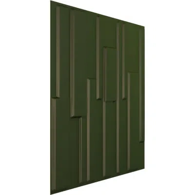 Ekena Millwork 19 5/8"w X 19 5/8"h Wigan Endurawall Decorative 3d Wall Panel, Universal Metallic Pearl Mist (covers In Ultracover Satin Canyon Green