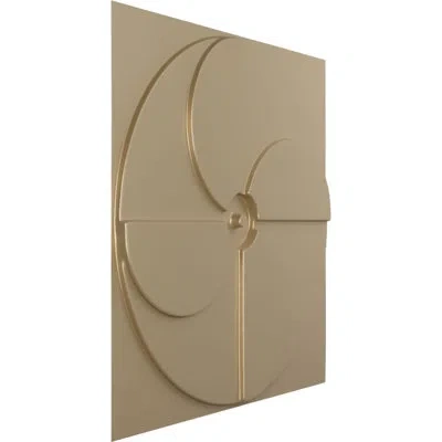 Ekena Millwork 19 5/8"w X 19 5/8"h Windmill Endurawall Decorative 3d Wall Panel, Metallic Champagne Bronze (covers  In Universal Metallic Champagne Mist