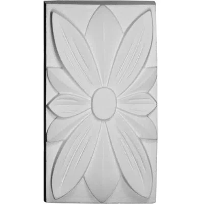 Ekena Millwork 2 1/2"w X 4 1/2"h X 1 3/4"p Adonis Panel Moulding Center In White