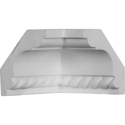 Ekena Millwork 2 1/4"h X 2 1/4"w X 2 1/4"d Inside Corner Matches For Moulding In White