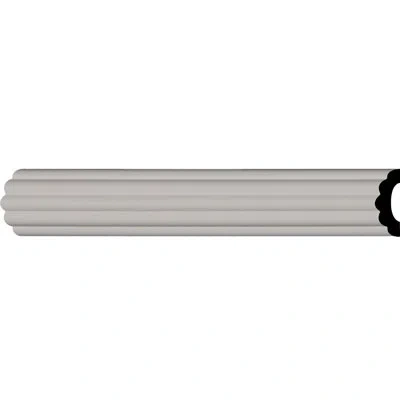 Ekena Millwork 2 1/8"h X 3/4"p X 94 1/2"l, Reeded Panel Moulding In White