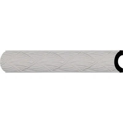 Ekena Millwork 2 1/8"h X 7/8"p X 94 1/2"l, (3" Repeat), Dublin Panel Moulding In White