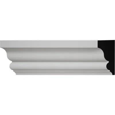 Ekena Millwork 2 3/4 In. H X 1 3/8 In. P X 96 In. L, Truecraft Pvc Shingle Moulding, White