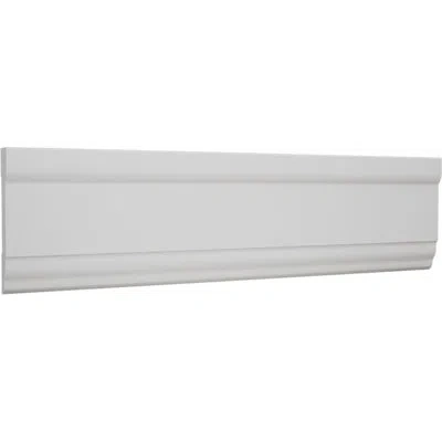Ekena Millwork 2 3/4 In. H X 1/2 In. P X 96 In. L, Truecraft Pvc Casing Moulding, White