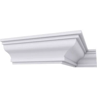 Ekena Millwork 2 3/4"h X 2 1/2"p X 3 3/4"f X 94 1/2"l Artis Smooth Crown Moulding In White