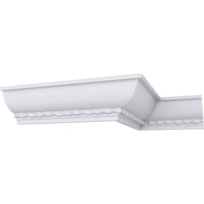 Ekena Millwork 2 3/4"h X 2 3/4"p X 4"f X 94 1/2"l Valeriano Rope Crown Moulding In White